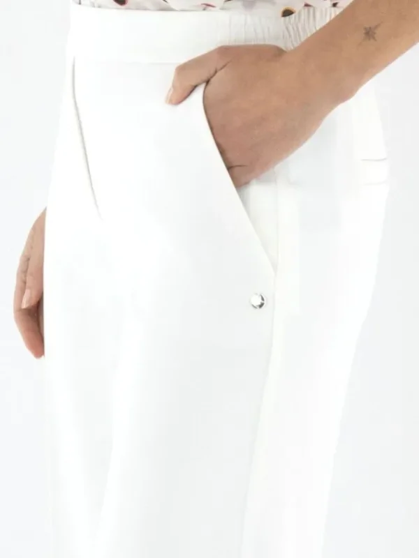 Marc Cain trousers YC 81.15 W56 Cream White