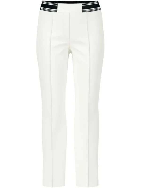 Marc Cain trousers YS 81.12 W08 Cream White