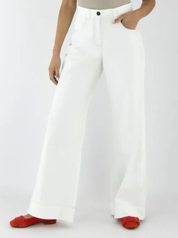 Marc Cain trousers YS 81.46 W47 Cream White