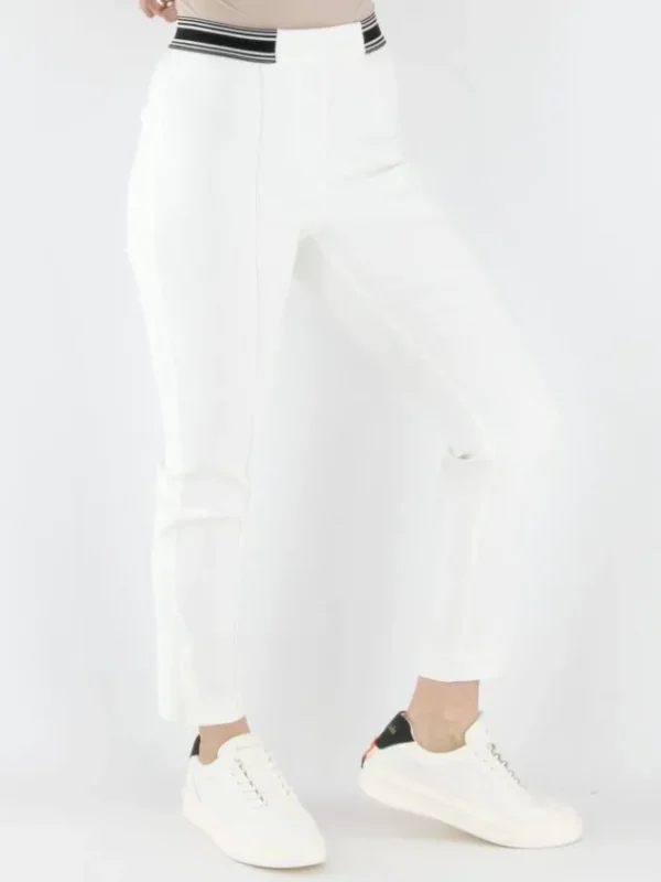 Marc Cain trousers YS 81.12 W08 Cream White