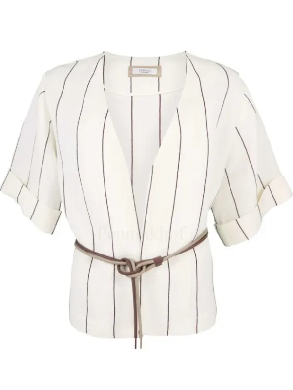 Peserico blazers S01408A-00658 Cream White