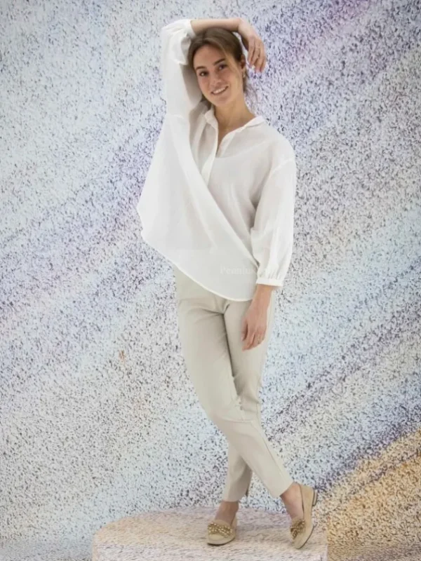 Peserico blouses S06203 02881 Cream White