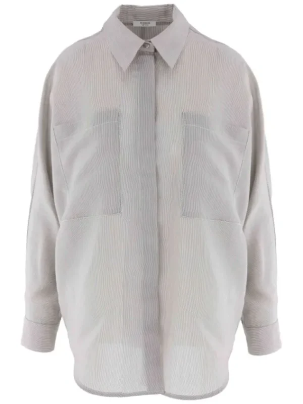 Peserico blouses S06092 02922 Grey