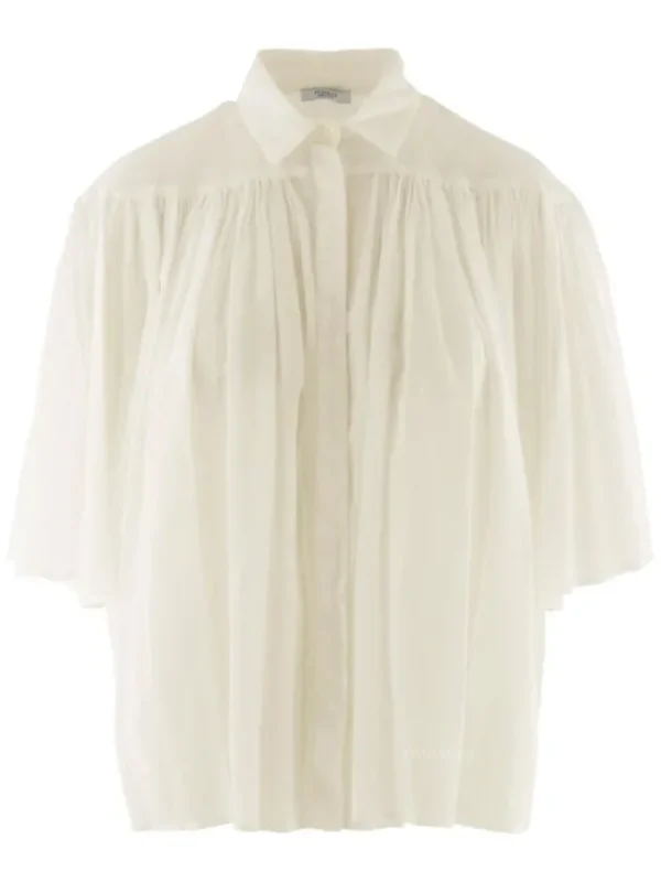 Peserico blouses S016197L1 00481 Cream White