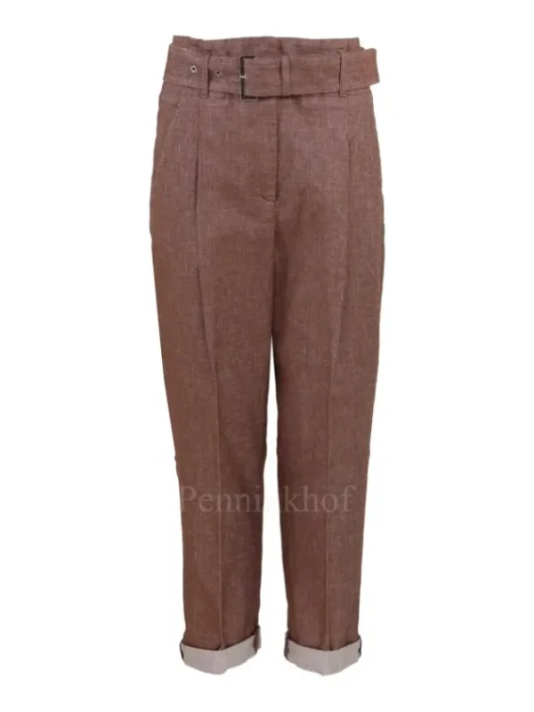 Peserico trousers P04601L10A-02482 Brown