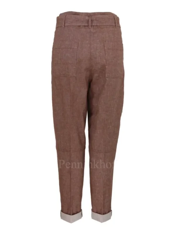 Peserico trousers P04601L10A-02482 Brown