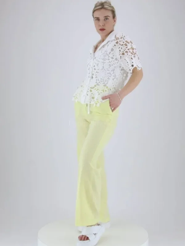 Peserico trousers P04164T0 01617 Yellow
