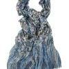 Stroke scarves 7548S1257 Blue