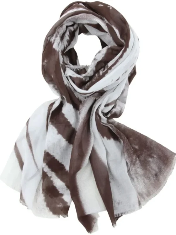 Stroke scarves 723S147 Brown
