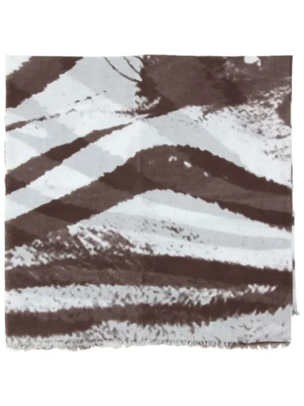 Stroke scarves 723S147 Brown
