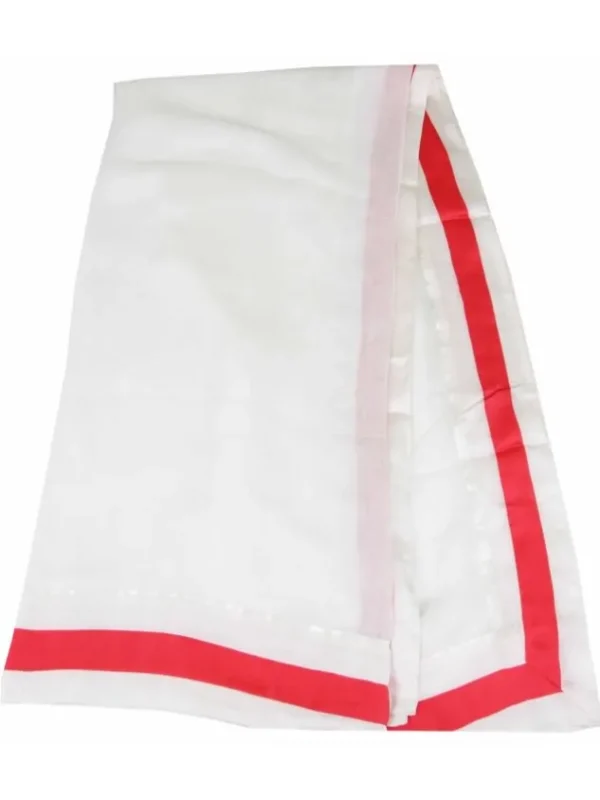 Stroke scarves 724S168 Cream White