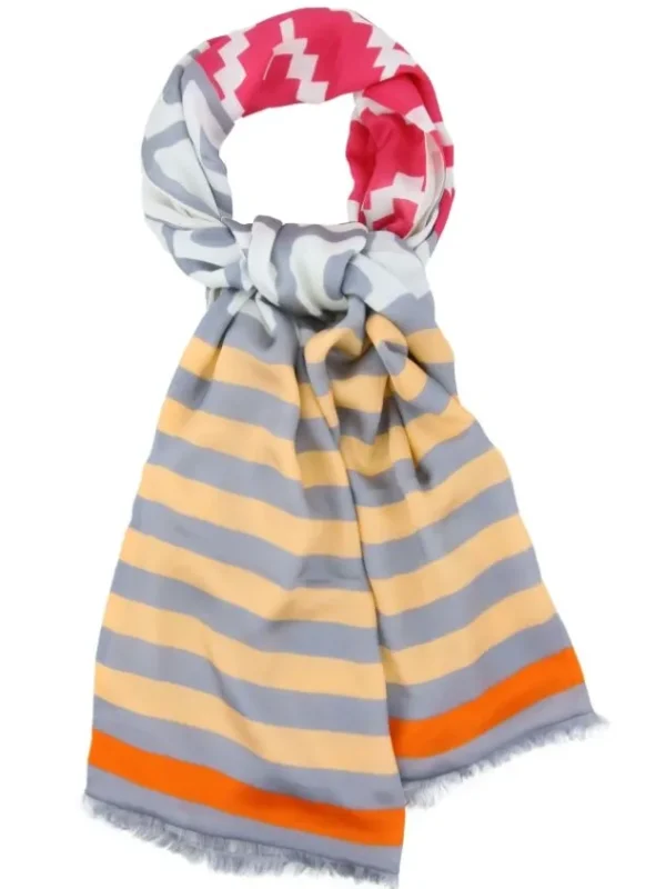 Stroke scarves 742S198 Grey